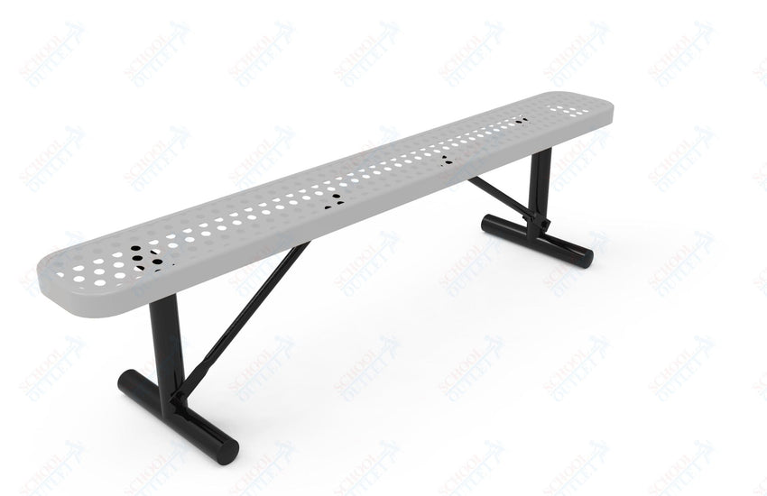MyTcoat - Standard Portable Outdoor Bench with Back 6' L (MYT - BRT06 - 21) - SchoolOutlet