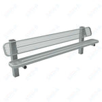 MyTcoat - Single Pedstal Outdoor Bench with Back - Inground Mount 8' L (MYT - BRT08 - 61) - SchoolOutlet