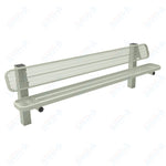 MyTcoat - Single Pedstal Outdoor Bench with Back - Inground Mount 8' L (MYT - BRT08 - 61) - SchoolOutlet