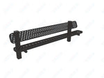MyTcoat - Single Pedstal Outdoor Bench with Back - Inground Mount 8' L (MYT - BRT08 - 61) - SchoolOutlet