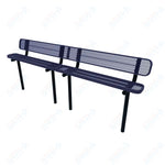 MyTcoat - Standard Outdoor Bench with Back - Inground Mount 10' L (MYT - BRT10 - 19) - SchoolOutlet