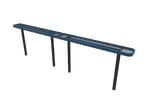 MyTcoat - Standard Outdoor Bench with Back - Inground Mount 10' L (MYT-BRT10-22) - SchoolOutlet