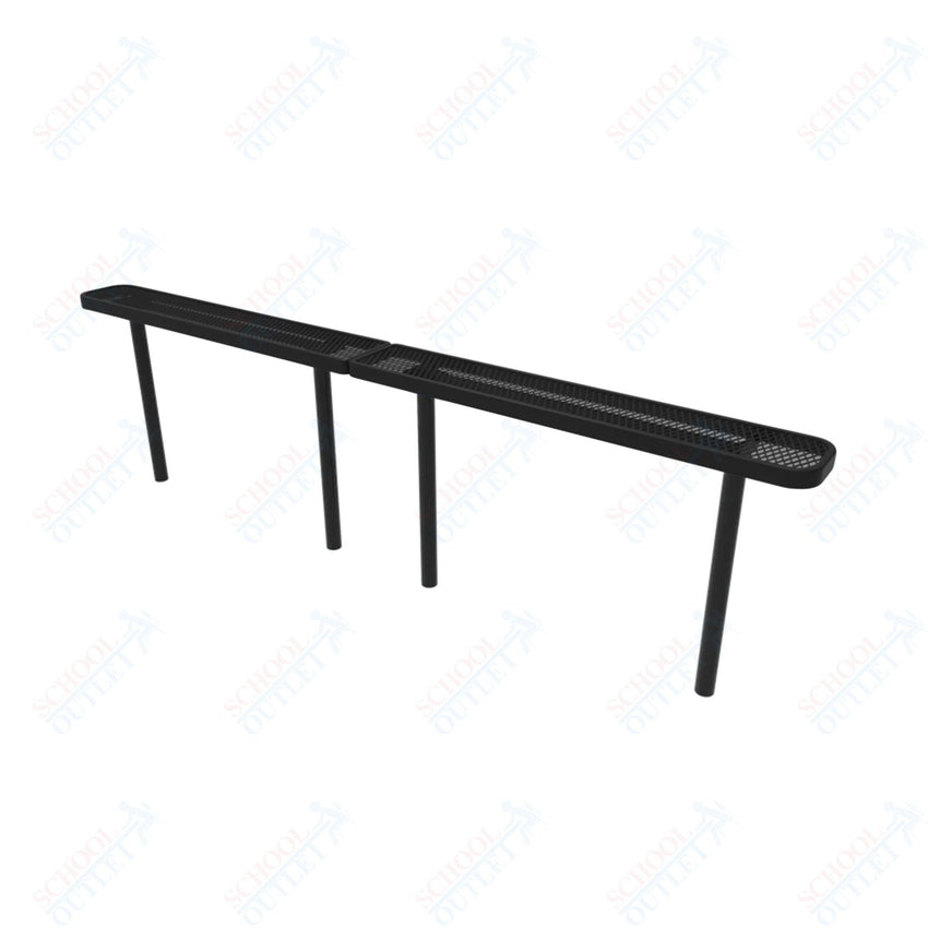 MyTcoat - Standard Outdoor Bench with Back - Inground Mount 10' L (MYT - BRT10 - 22) - SchoolOutlet