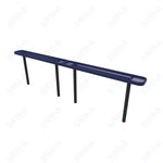 MyTcoat - Standard Outdoor Bench with Back - Inground Mount 10' L (MYT - BRT10 - 22) - SchoolOutlet