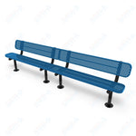 MyTcoat - Standard Outdoor Bench with Back - Surface Mount 10' L (MYT - BRT10 - 20) - SchoolOutlet