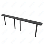 MyTcoat - Standard Outdoor Bench with Back - Inground Mount 10' L (MYT - BRT10 - 22) - SchoolOutlet