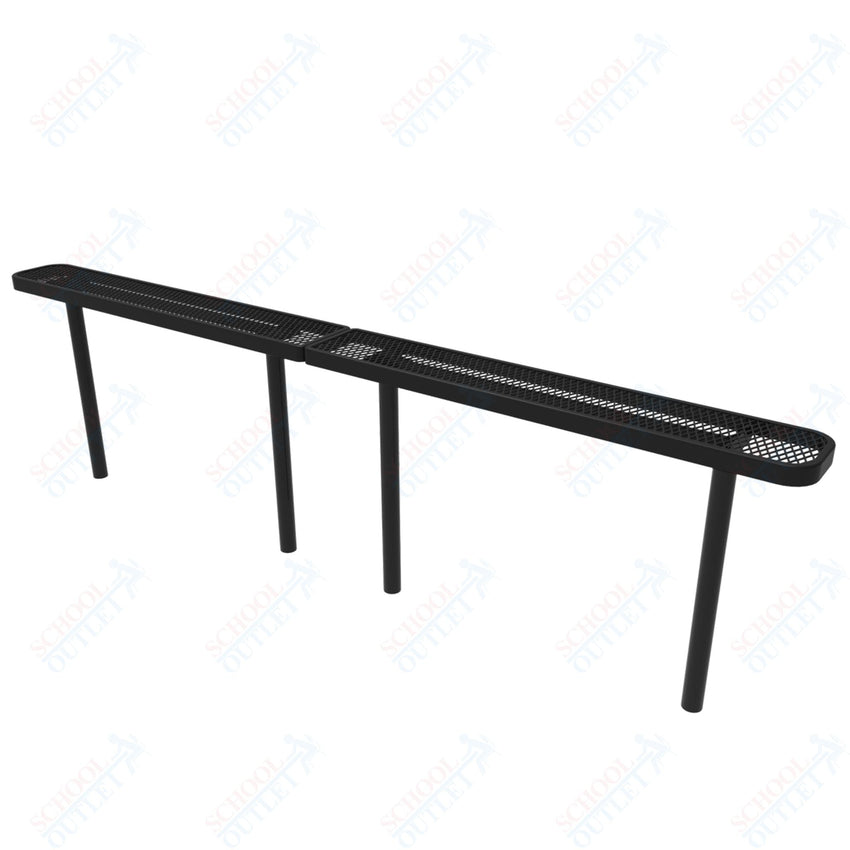 MyTcoat - Standard Outdoor Bench with Back - Inground Mount 15' L (MYT - BRT15 - 22) - SchoolOutlet