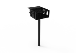 MyTcoat - Outdoor Camp Grill - Inground Mount 26” W x 28” L x 58.4” H (MYT-GSQ24-45)