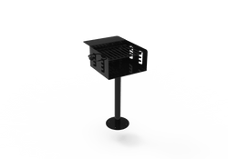 MyTcoat - Outdoor Camp Grill - Surface Mount 26” W x 28” L x 40.5” H (MYT-GSQ24-46)