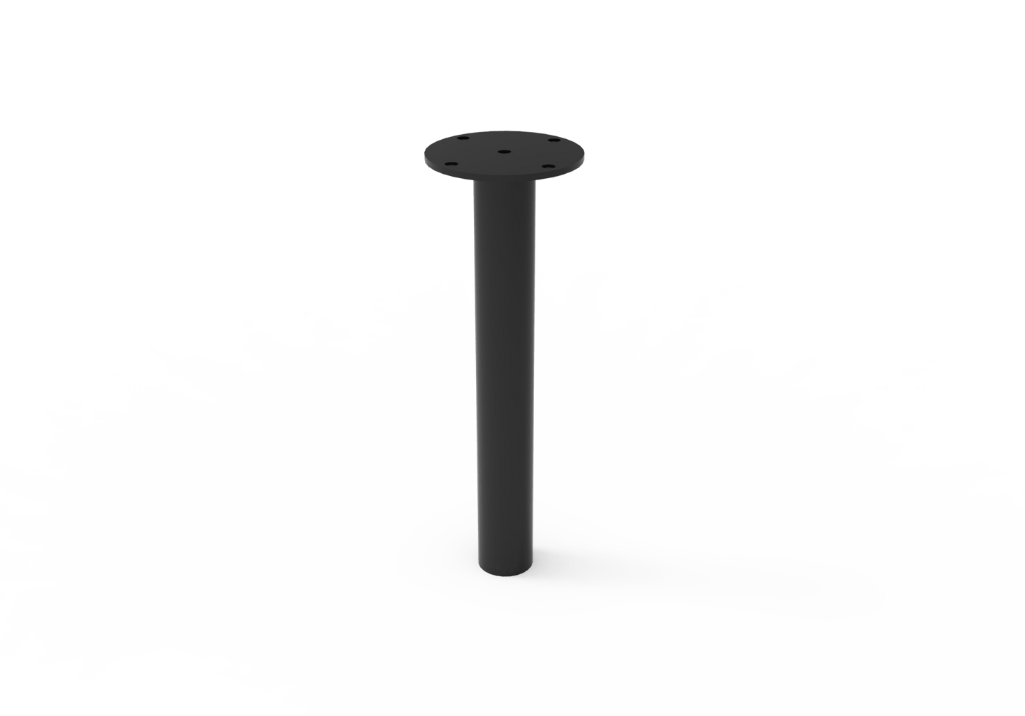 MyTcoat - Trash Receptacle Mount Brackets - Inground Mount 6" Diameter x 18.25" H - Black (MYT-RIM32-00) - SchoolOutlet