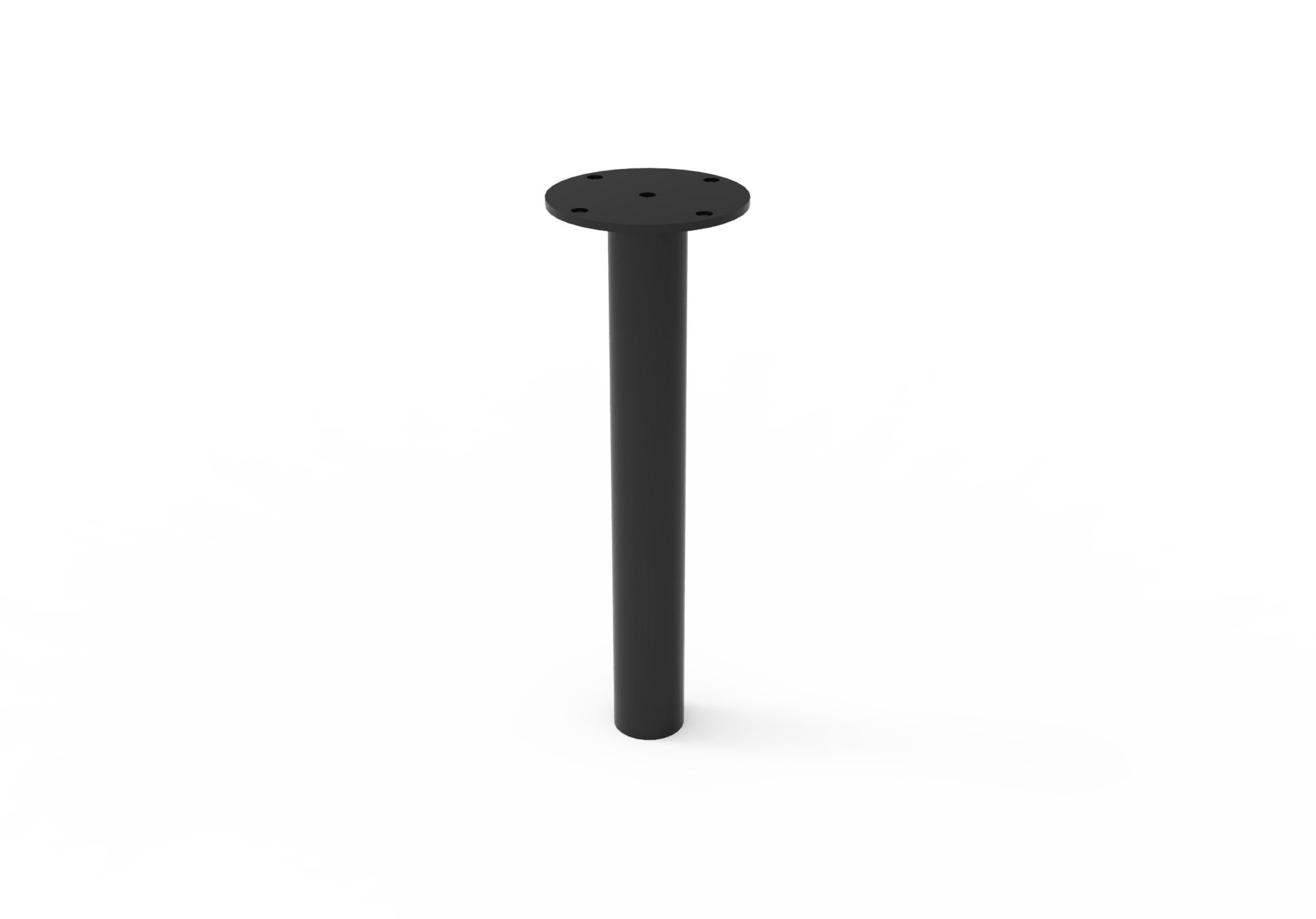 MyTcoat - Trash Receptacle Mount Brackets - Inground Mount 6" Diameter x 18.25" H - Black (MYT-RIM32-00) - SchoolOutlet