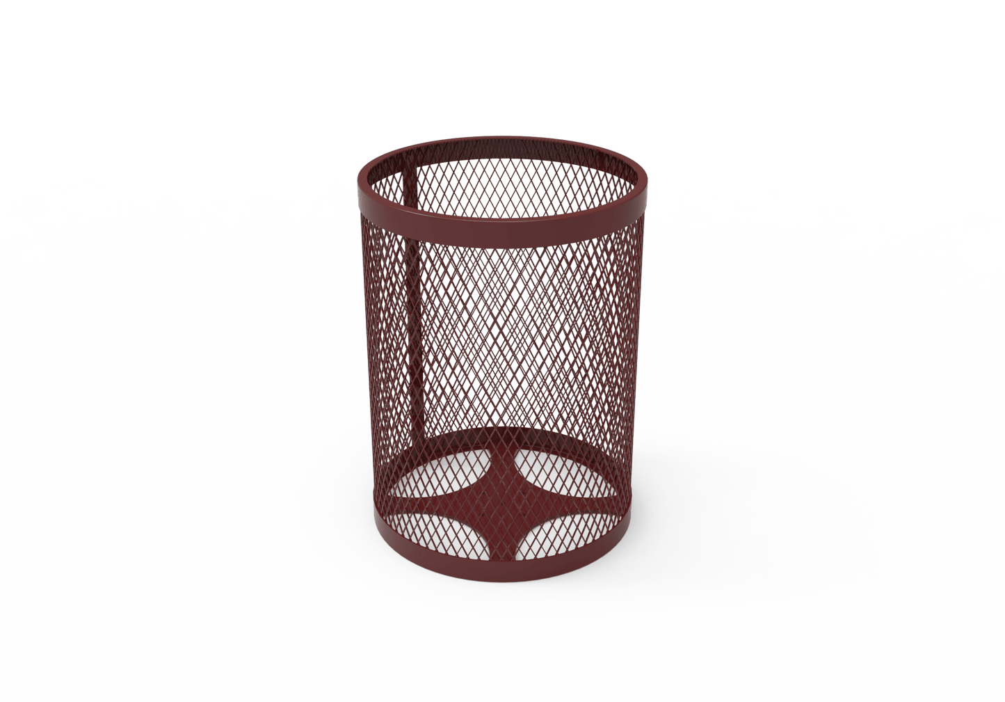 MyTcoat - 32 Gallon Metal Trash Receptacle 22.5" Diameter x 30" H (MYT-RRD32) - SchoolOutlet