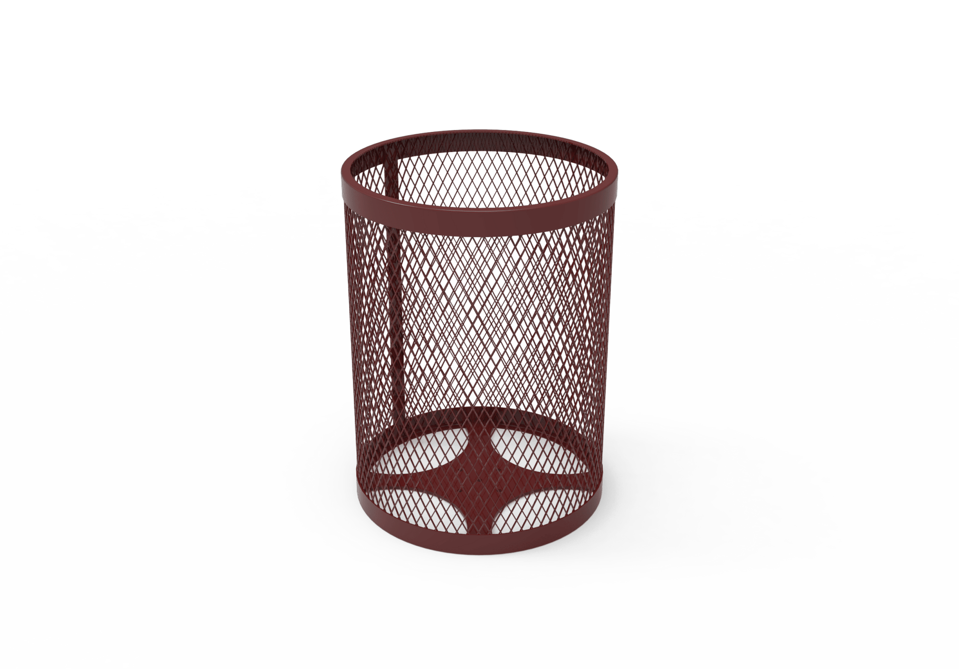 MyTcoat - 32 Gallon Metal Trash Receptacle 22.5" Diameter x 30" H (MYT-RRD32) - SchoolOutlet