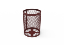 MyTcoat - 32 Gallon Metal Trash Receptacle 22.5" Diameter x 30" H (MYT-RRD32)