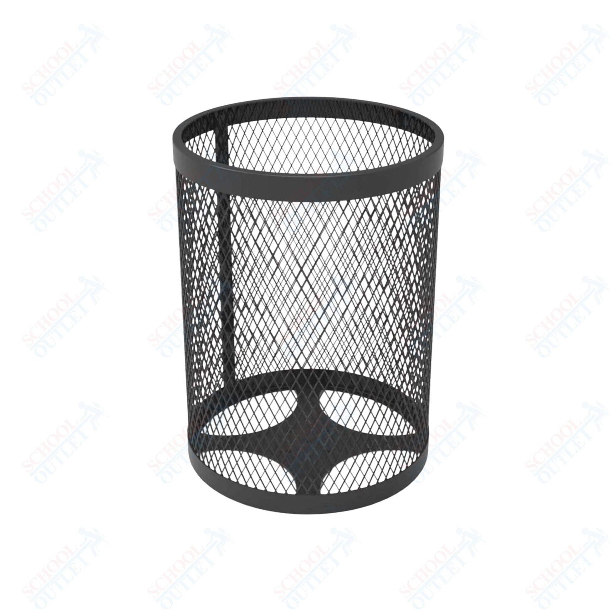 MyTcoat - 32 Gallon Metal Trash Receptacle 22.5" Diameter x 30" H (MYT - RRD32) - SchoolOutlet