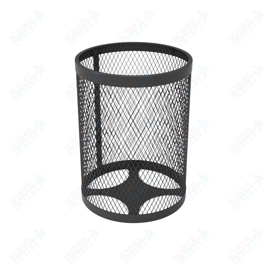 MyTcoat - 32 Gallon Metal Trash Receptacle 22.5" Diameter x 30" H (MYT - RRD32) - SchoolOutlet