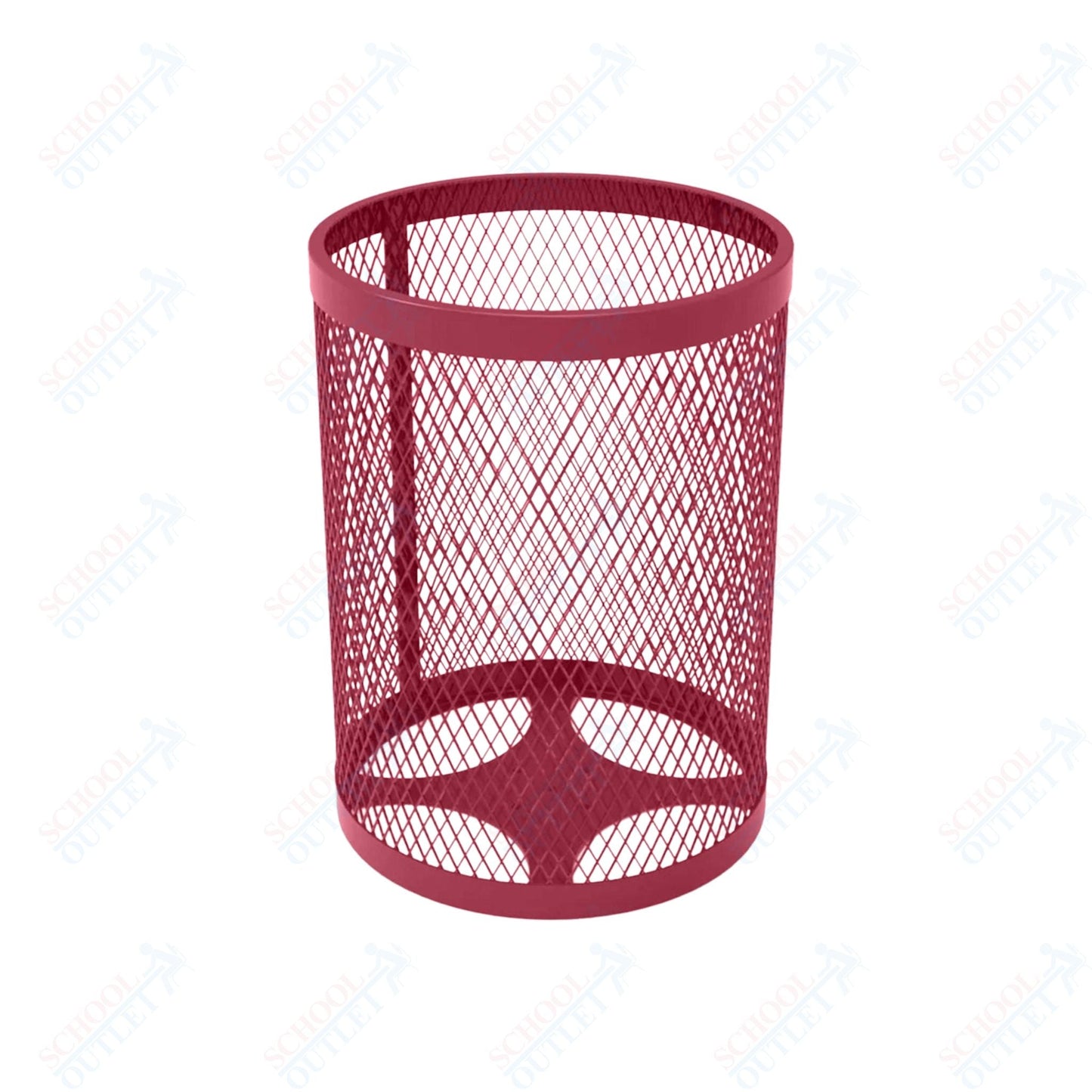 MyTcoat - 32 Gallon Metal Trash Receptacle 22.5" Diameter x 30" H (MYT - RRD32) - SchoolOutlet