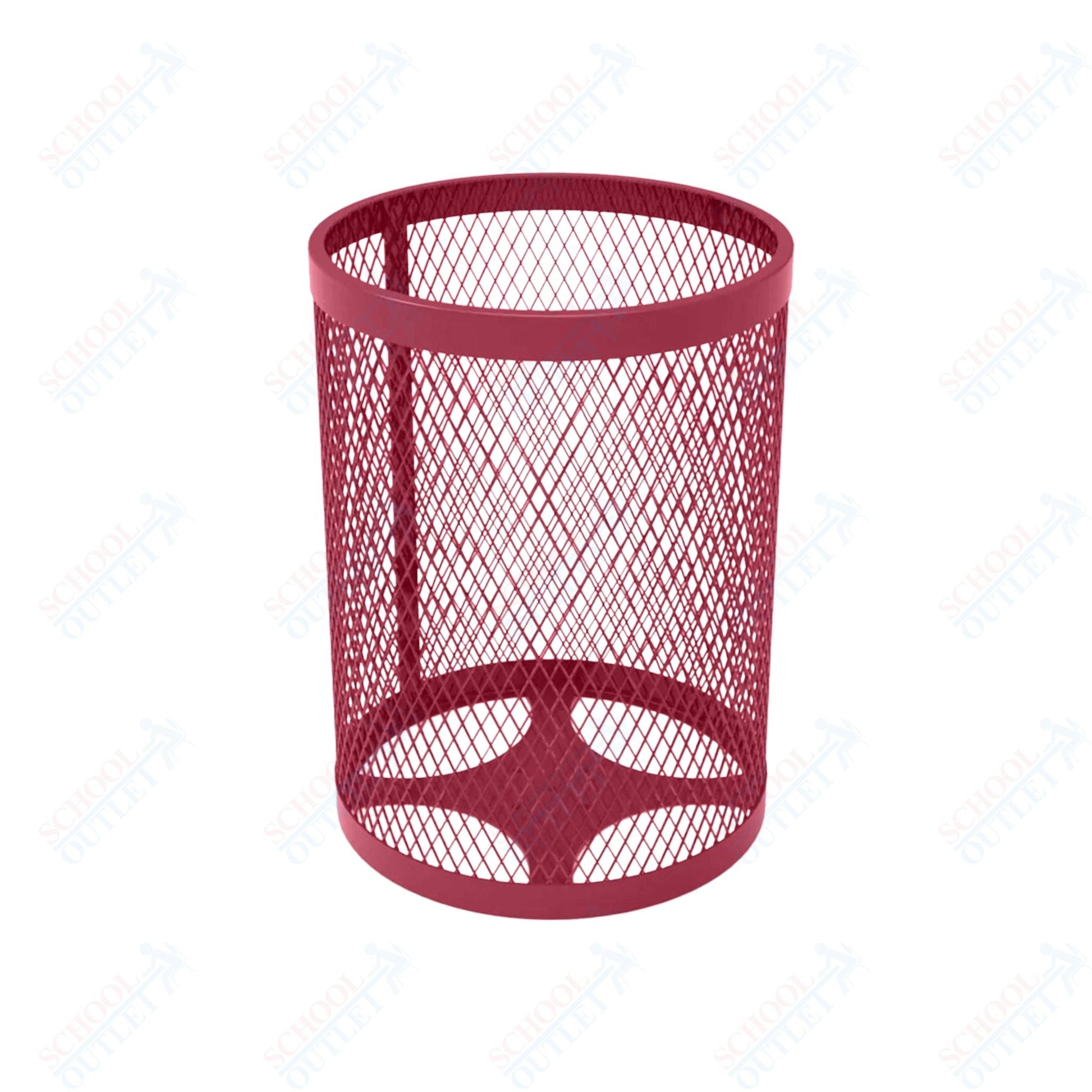MyTcoat - 32 Gallon Metal Trash Receptacle 22.5" Diameter x 30" H (MYT - RRD32) - SchoolOutlet