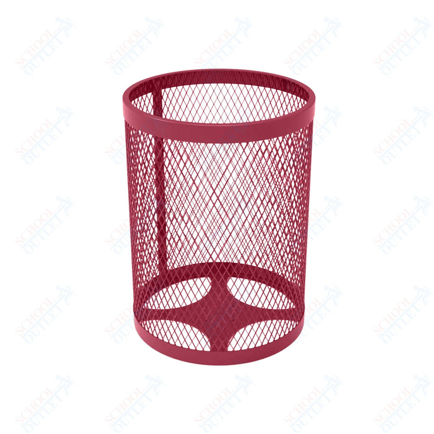 MyTcoat - 32 Gallon Metal Trash Receptacle 22.5" Diameter x 30" H (MYT - RRD32) - SchoolOutlet