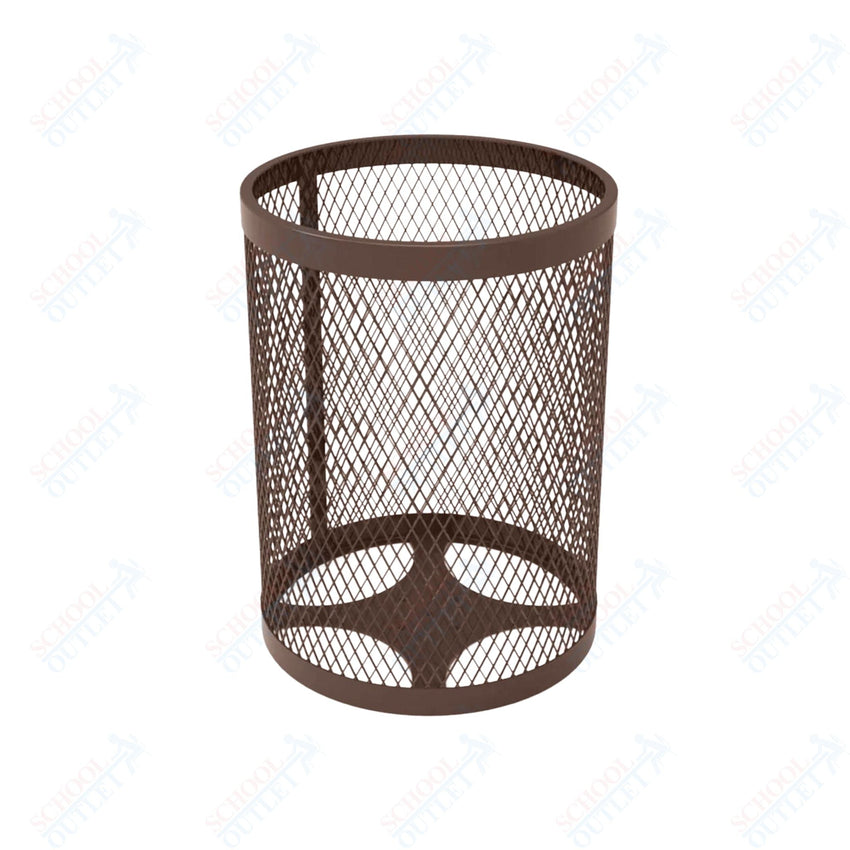 MyTcoat - 32 Gallon Metal Trash Receptacle 22.5" Diameter x 30" H (MYT - RRD32) - SchoolOutlet