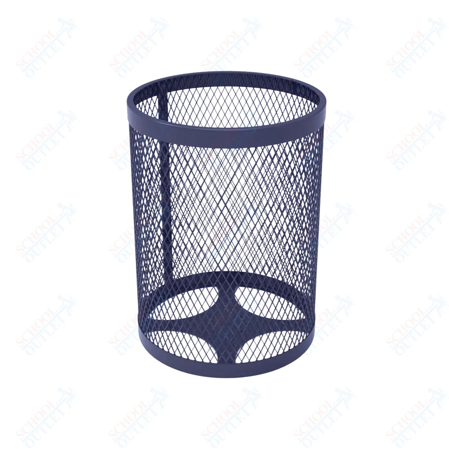 MyTcoat - 32 Gallon Metal Trash Receptacle 22.5" Diameter x 30" H (MYT - RRD32) - SchoolOutlet