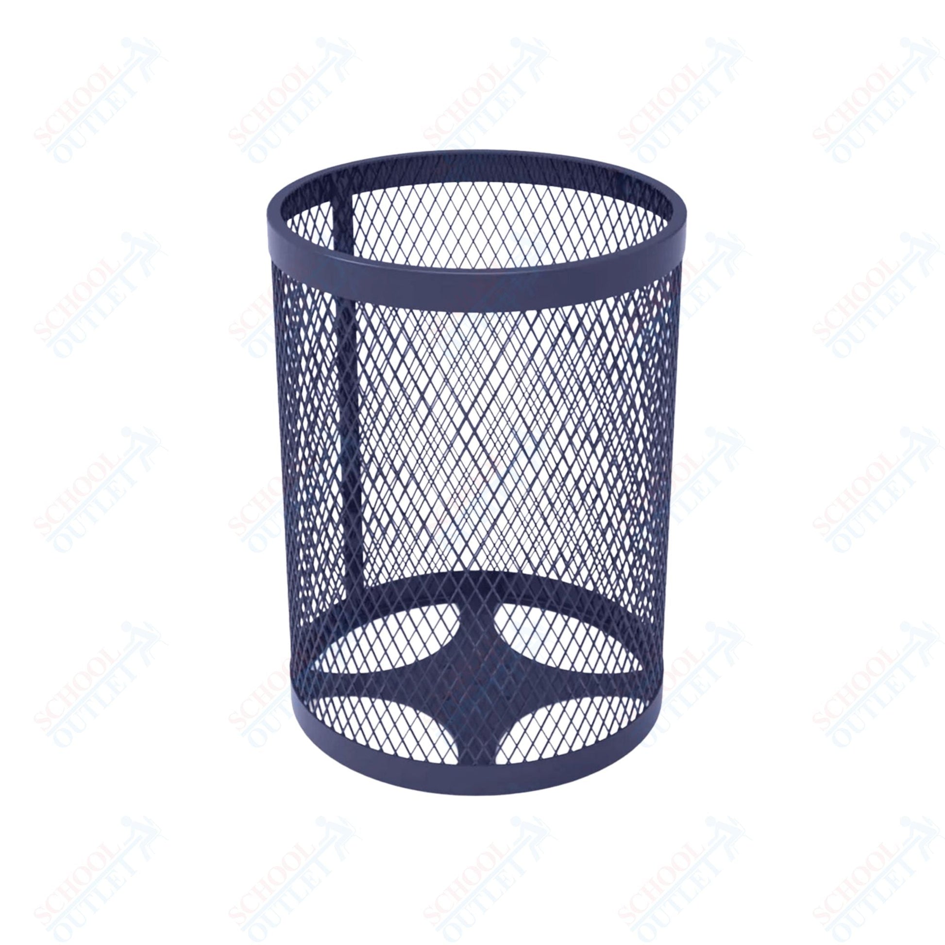 MyTcoat - 32 Gallon Metal Trash Receptacle 22.5" Diameter x 30" H (MYT - RRD32) - SchoolOutlet