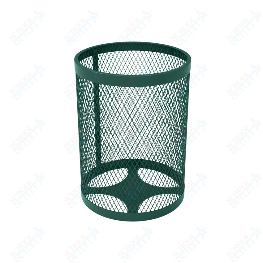 MyTcoat - 32 Gallon Metal Trash Receptacle 22.5" Diameter x 30" H (MYT - RRD32) - SchoolOutlet