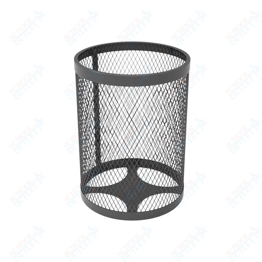 MyTcoat - 32 Gallon Metal Trash Receptacle 22.5" Diameter x 30" H (MYT - RRD32) - SchoolOutlet