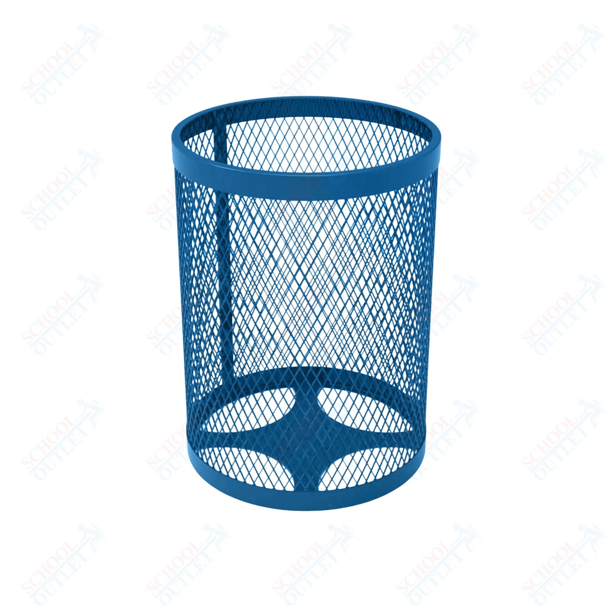 MyTcoat - 32 Gallon Metal Trash Receptacle 22.5" Diameter x 30" H (MYT - RRD32) - SchoolOutlet