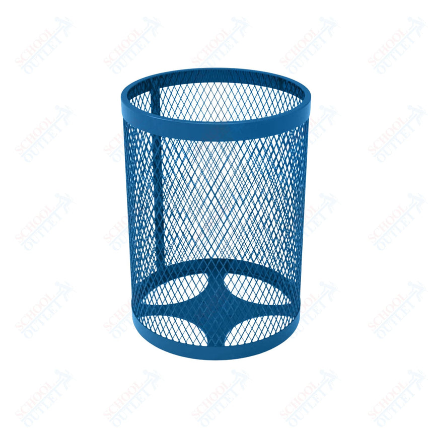 MyTcoat - 32 Gallon Metal Trash Receptacle 22.5" Diameter x 30" H (MYT - RRD32) - SchoolOutlet