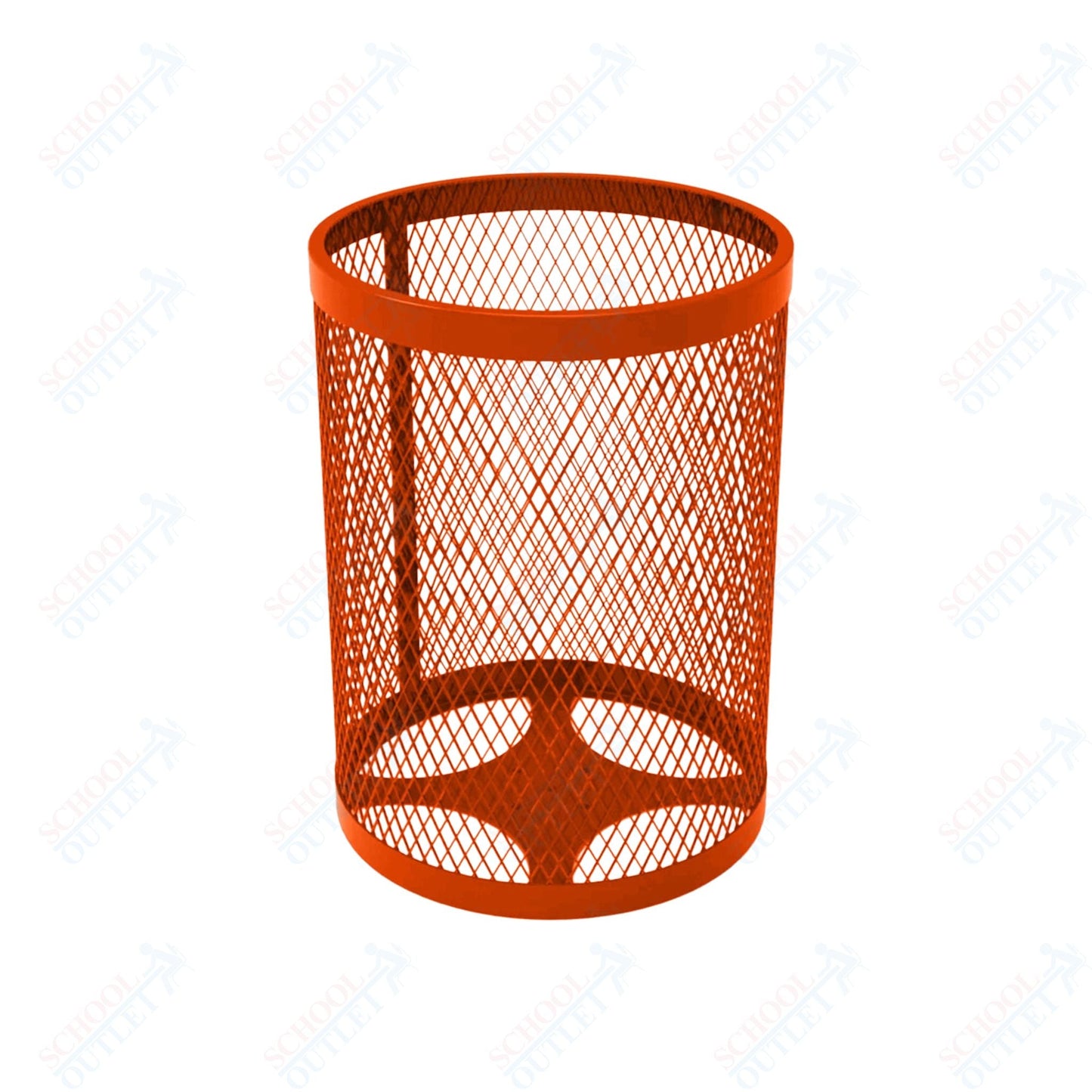 MyTcoat - 32 Gallon Metal Trash Receptacle 22.5" Diameter x 30" H (MYT - RRD32) - SchoolOutlet
