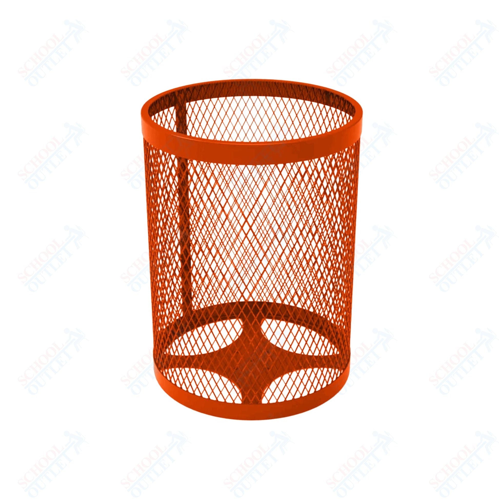 MyTcoat - 32 Gallon Metal Trash Receptacle 22.5" Diameter x 30" H (MYT - RRD32) - SchoolOutlet