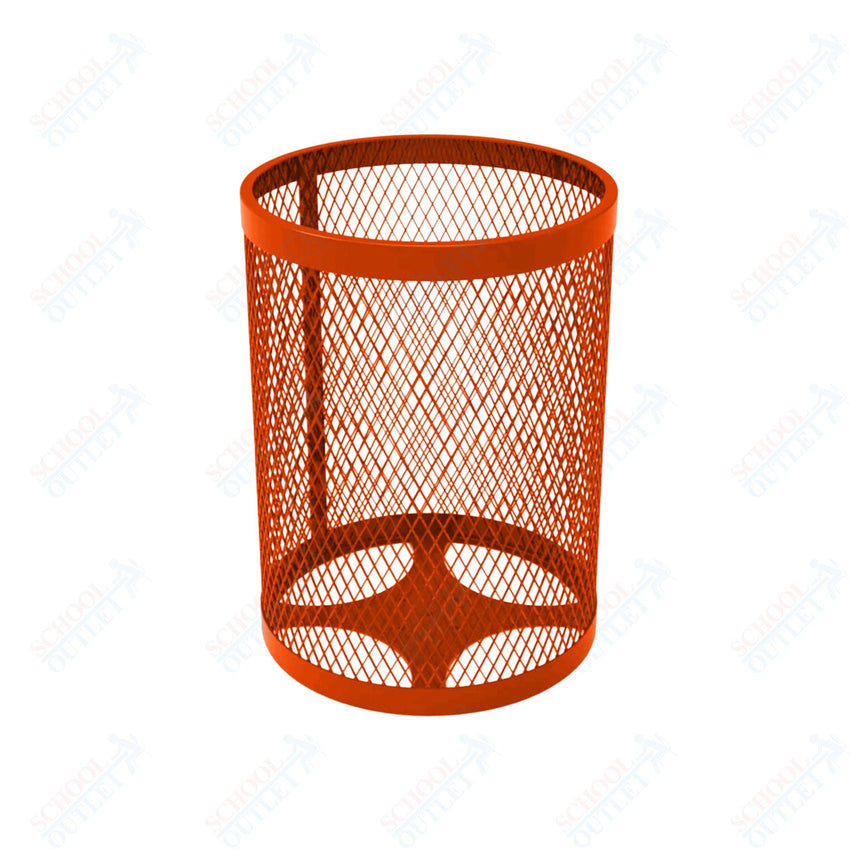 MyTcoat - 32 Gallon Metal Trash Receptacle 22.5" Diameter x 30" H (MYT - RRD32) - SchoolOutlet