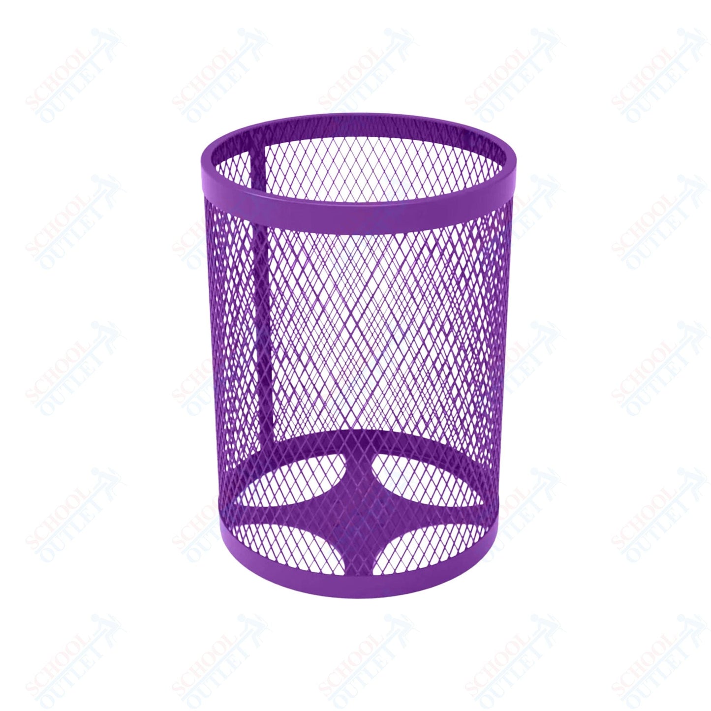 MyTcoat - 32 Gallon Metal Trash Receptacle 22.5" Diameter x 30" H (MYT - RRD32) - SchoolOutlet
