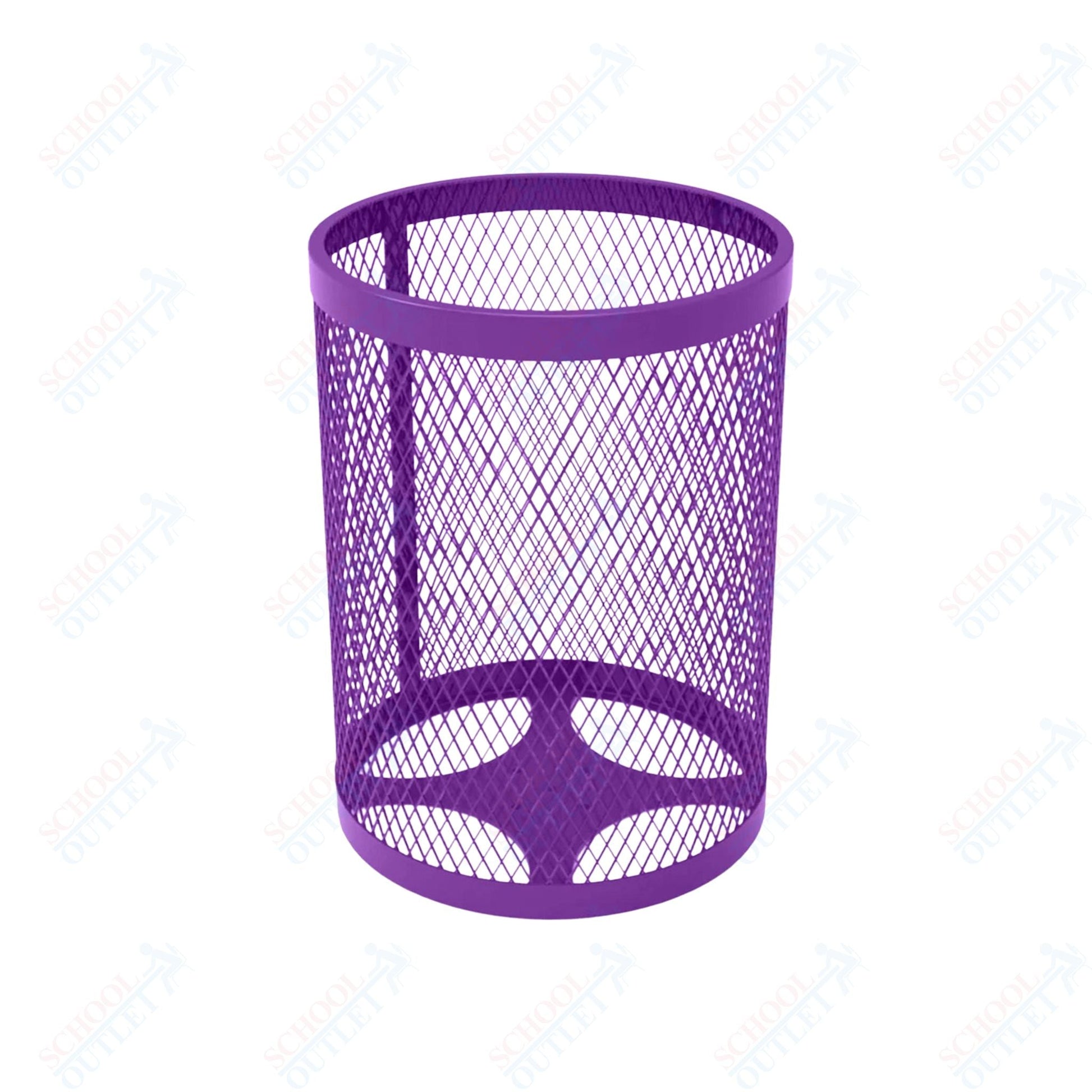 MyTcoat - 32 Gallon Metal Trash Receptacle 22.5" Diameter x 30" H (MYT - RRD32) - SchoolOutlet
