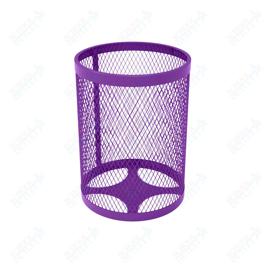 MyTcoat - 32 Gallon Metal Trash Receptacle 22.5" Diameter x 30" H (MYT - RRD32) - SchoolOutlet