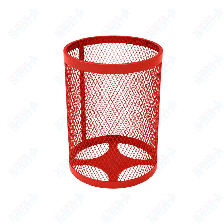 MyTcoat - 32 Gallon Metal Trash Receptacle 22.5" Diameter x 30" H (MYT - RRD32) - SchoolOutlet