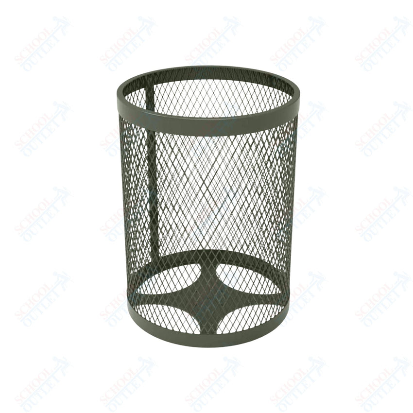 MyTcoat - 32 Gallon Metal Trash Receptacle 22.5" Diameter x 30" H (MYT - RRD32) - SchoolOutlet