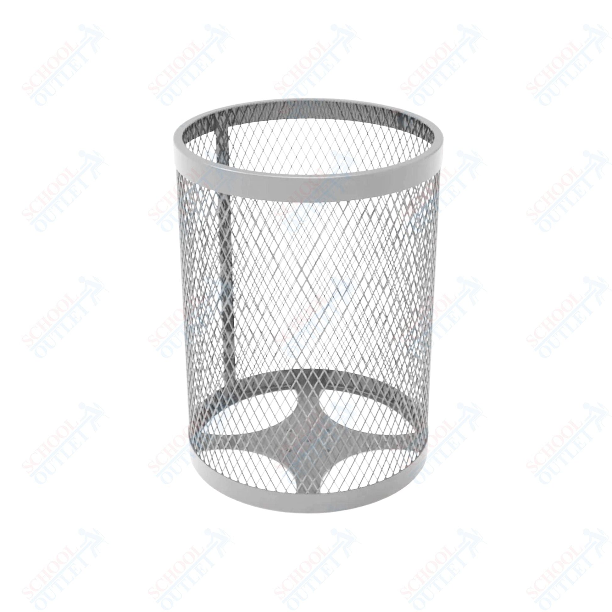 MyTcoat - 32 Gallon Metal Trash Receptacle 22.5" Diameter x 30" H (MYT - RRD32) - SchoolOutlet