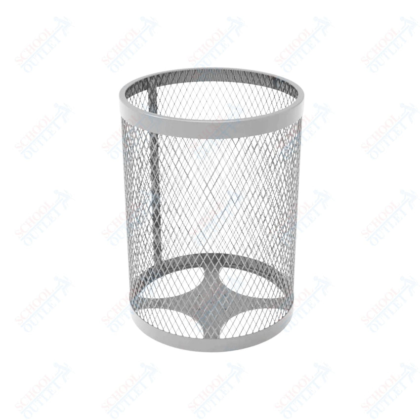 MyTcoat - 32 Gallon Metal Trash Receptacle 22.5" Diameter x 30" H (MYT - RRD32) - SchoolOutlet