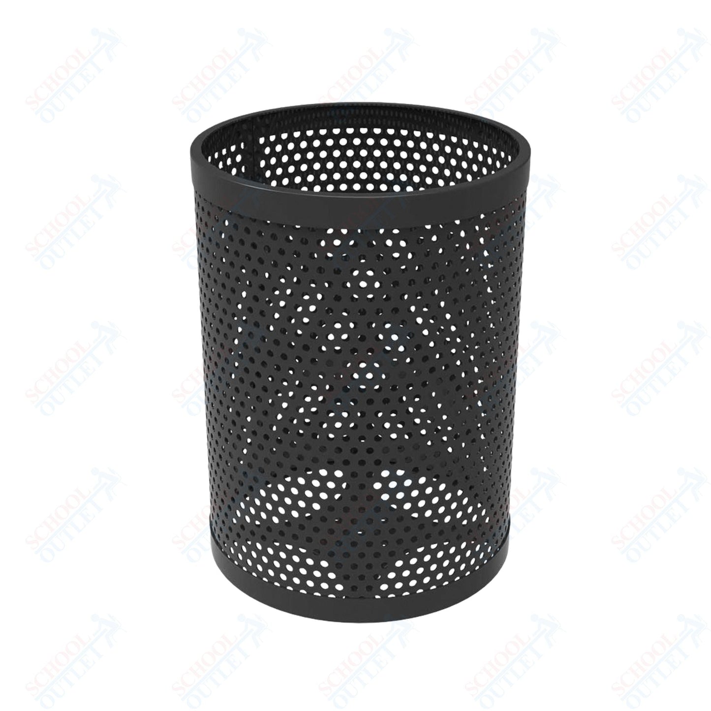 MyTcoat - 32 Gallon Metal Trash Receptacle 22.5" Diameter x 30" H (MYT - RRD32) - SchoolOutlet