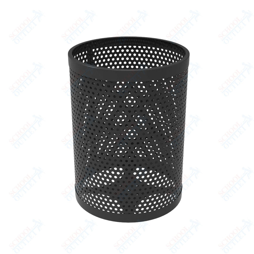 MyTcoat - 32 Gallon Metal Trash Receptacle 22.5" Diameter x 30" H (MYT - RRD32) - SchoolOutlet