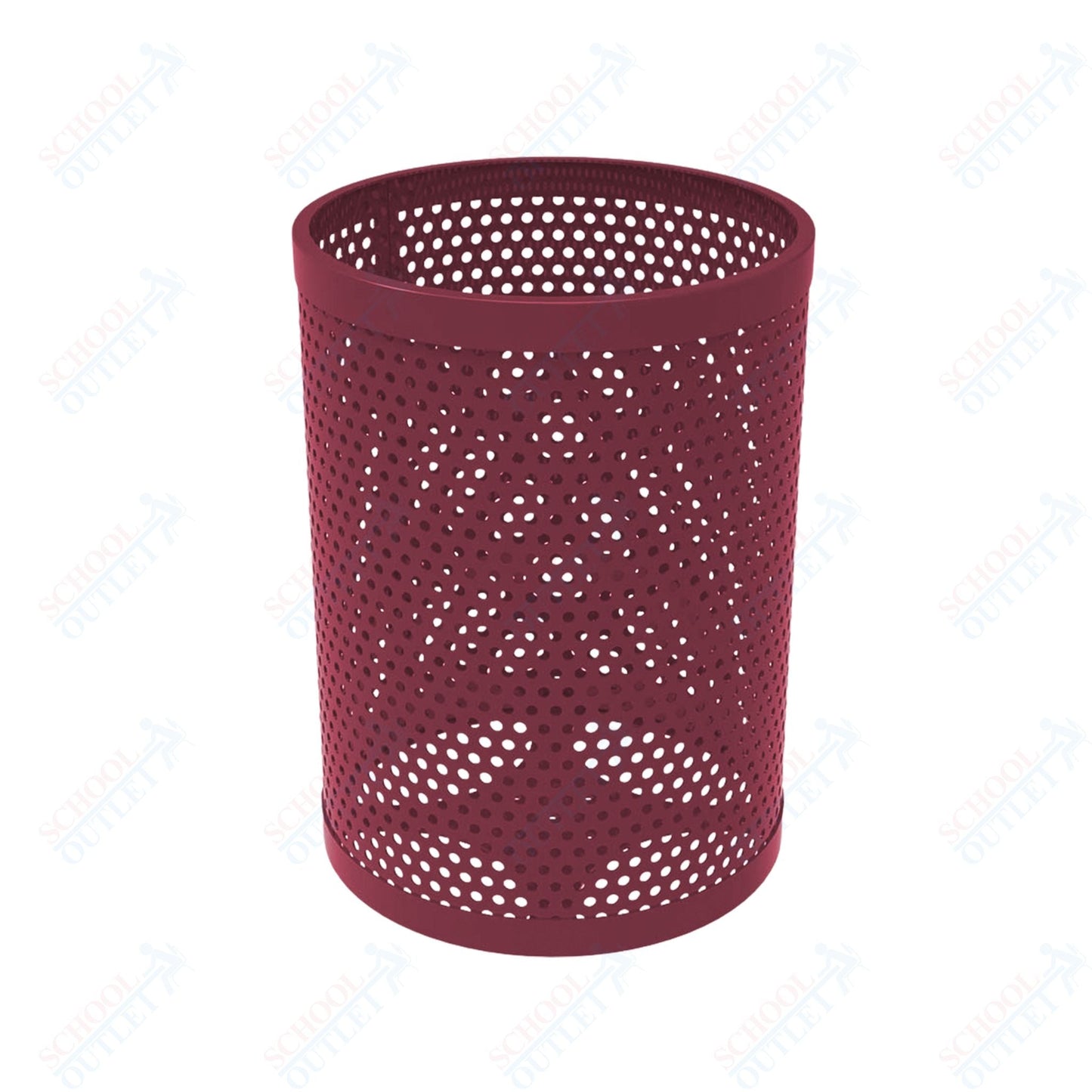 MyTcoat - 32 Gallon Metal Trash Receptacle 22.5" Diameter x 30" H (MYT - RRD32) - SchoolOutlet