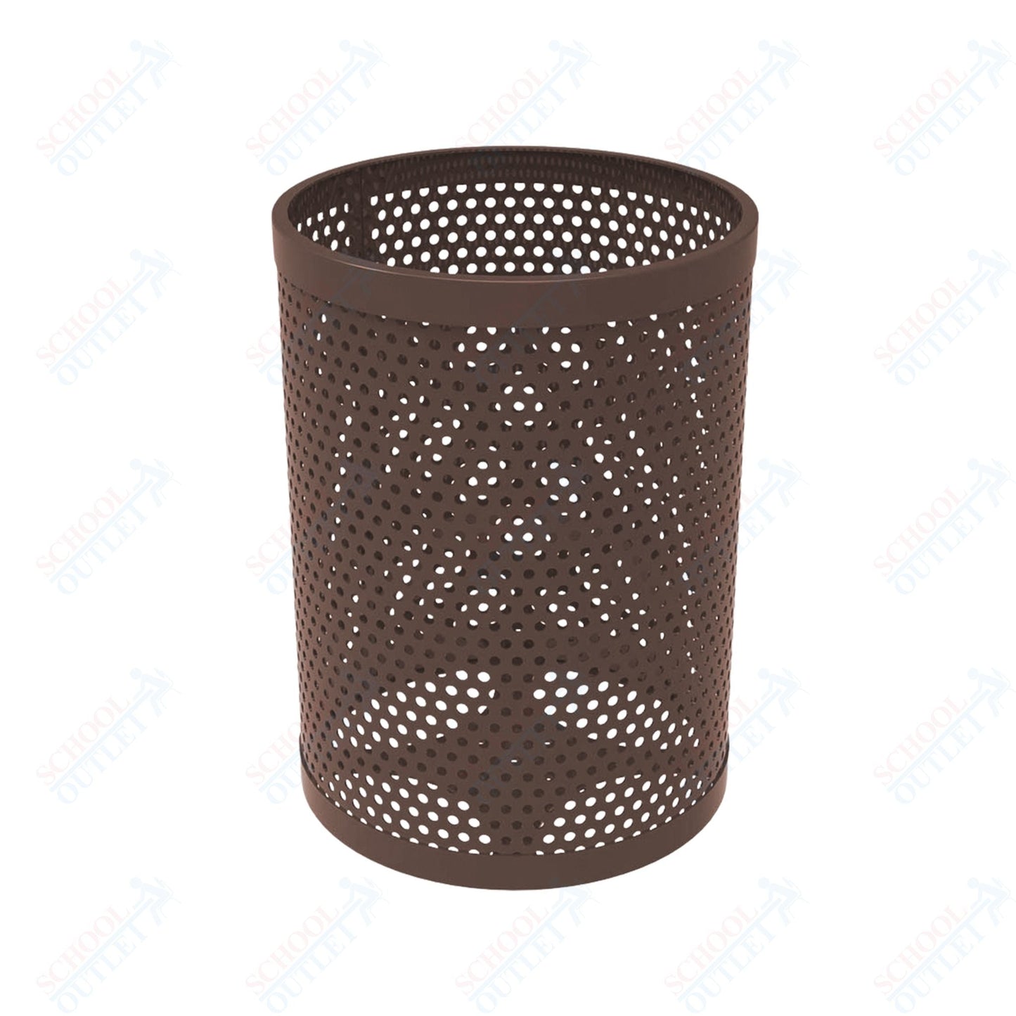 MyTcoat - 32 Gallon Metal Trash Receptacle 22.5" Diameter x 30" H (MYT - RRD32) - SchoolOutlet