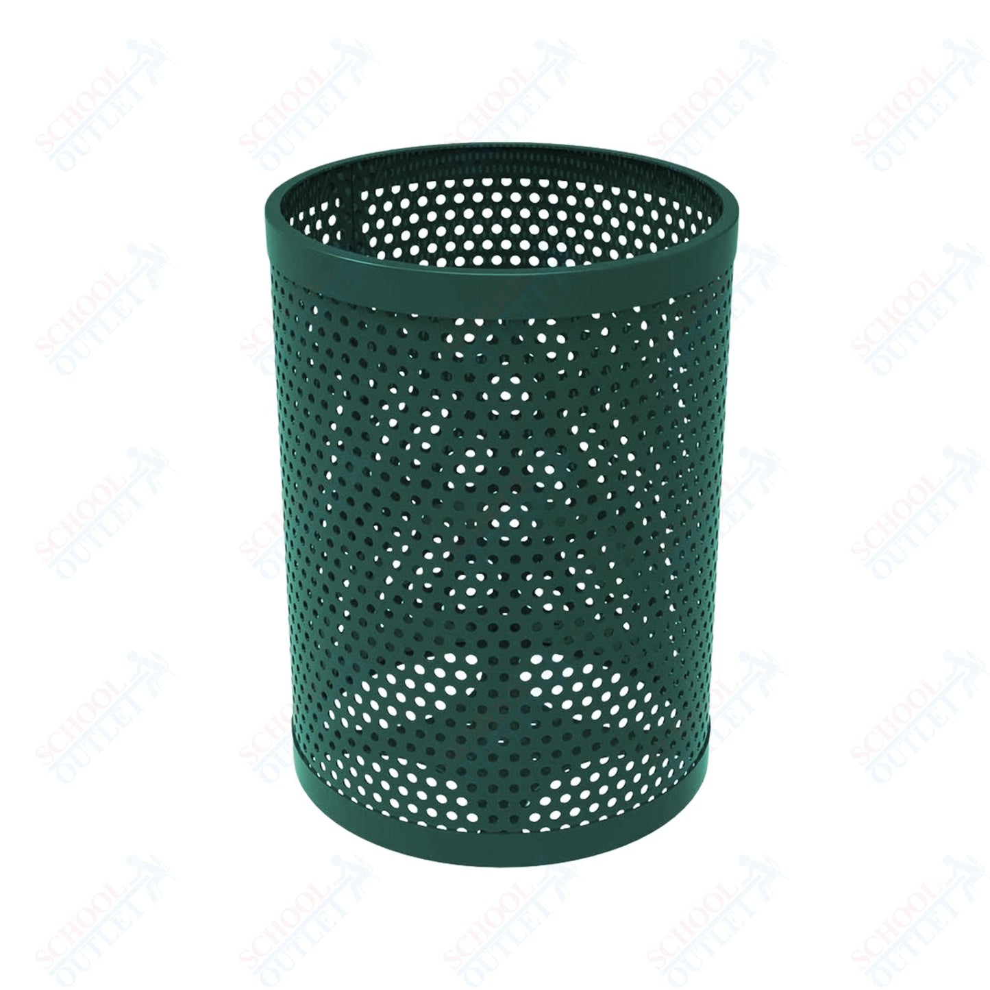 MyTcoat - 32 Gallon Metal Trash Receptacle 22.5" Diameter x 30" H (MYT - RRD32) - SchoolOutlet