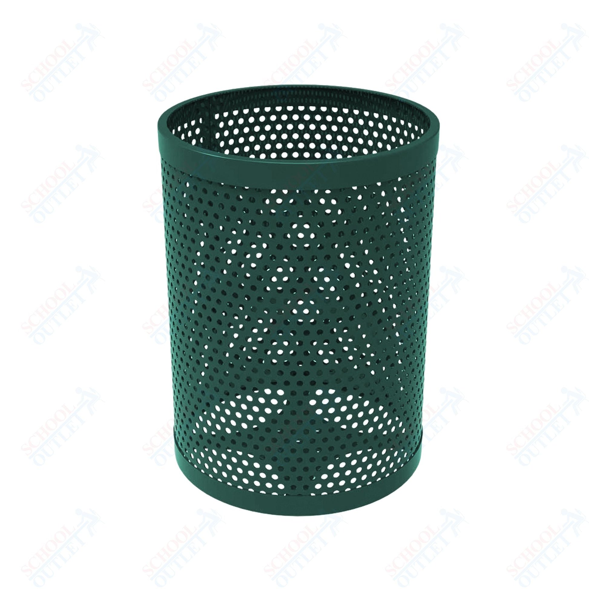 MyTcoat - 32 Gallon Metal Trash Receptacle 22.5" Diameter x 30" H (MYT - RRD32) - SchoolOutlet