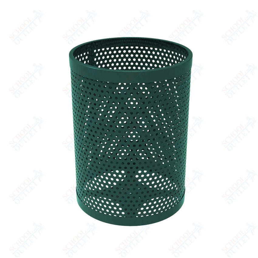 MyTcoat - 32 Gallon Metal Trash Receptacle 22.5" Diameter x 30" H (MYT - RRD32) - SchoolOutlet