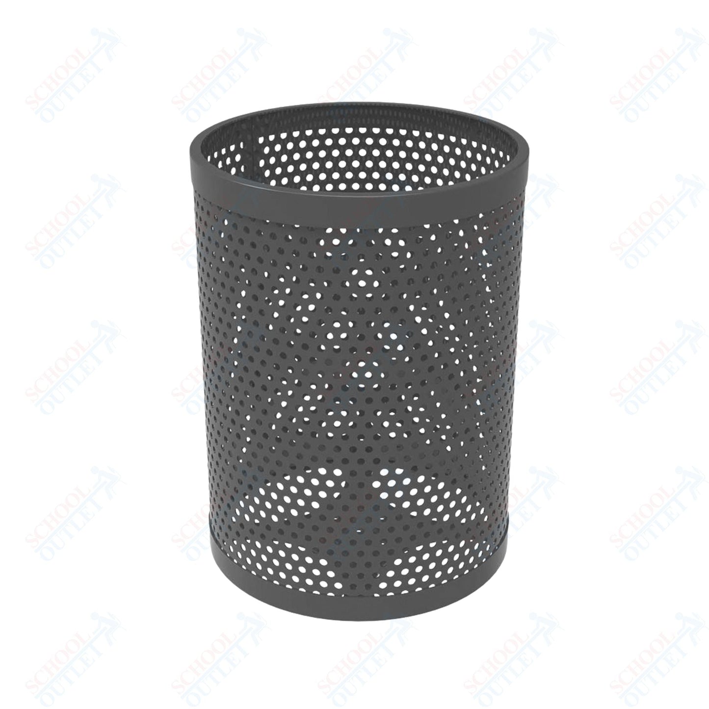 MyTcoat - 32 Gallon Metal Trash Receptacle 22.5" Diameter x 30" H (MYT - RRD32) - SchoolOutlet