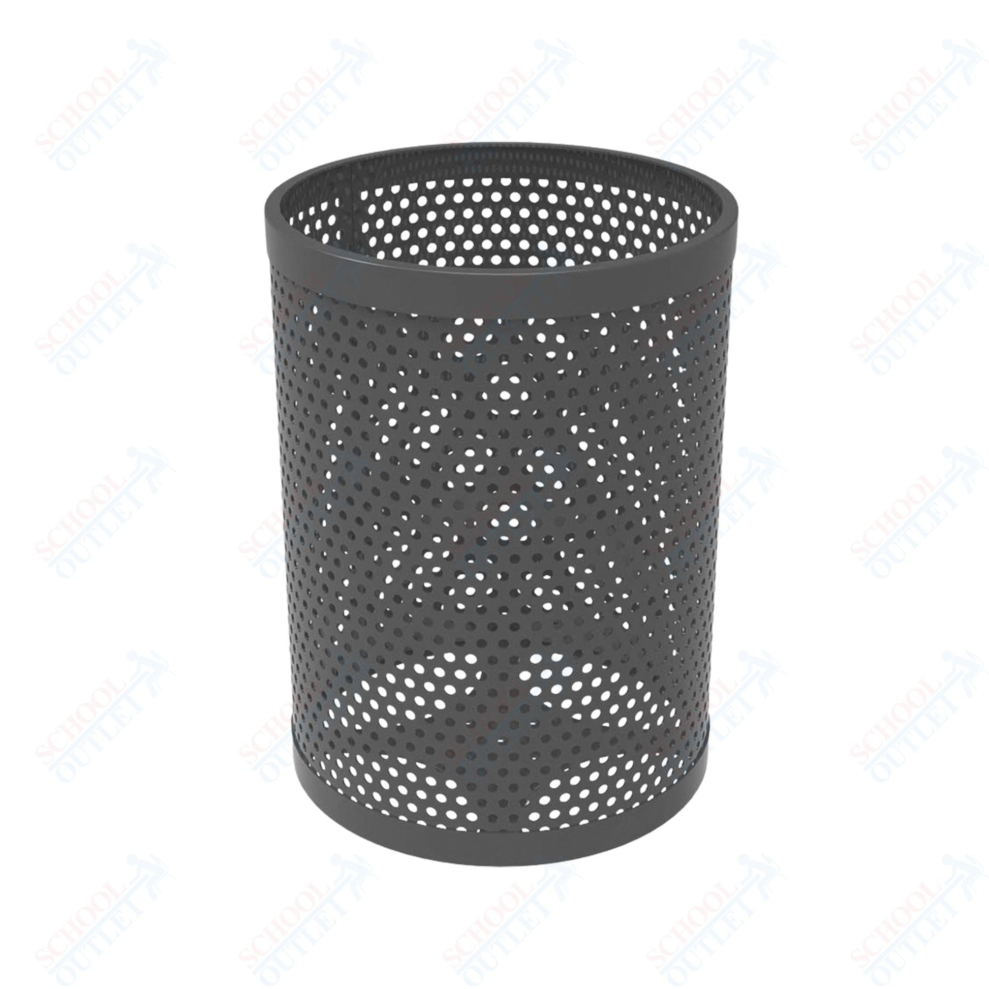 MyTcoat - 32 Gallon Metal Trash Receptacle 22.5" Diameter x 30" H (MYT - RRD32) - SchoolOutlet