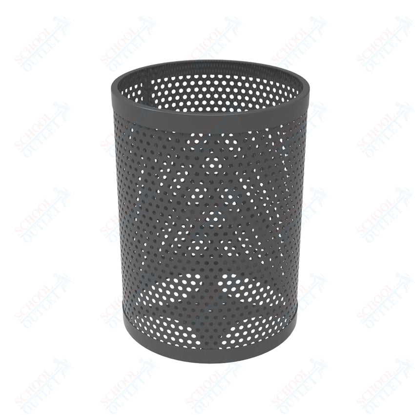 MyTcoat - 32 Gallon Metal Trash Receptacle 22.5" Diameter x 30" H (MYT - RRD32) - SchoolOutlet